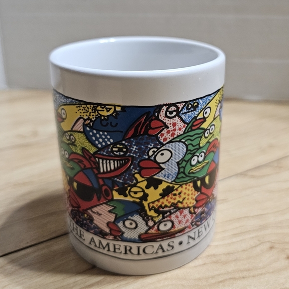 New Orleans LA Aquarium of the Americas Colorful Fish Coffee Mug Cup Collectible - Picture 3 of 6